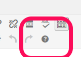 WordPress 4.3 Keyboard Shortcut Help Button