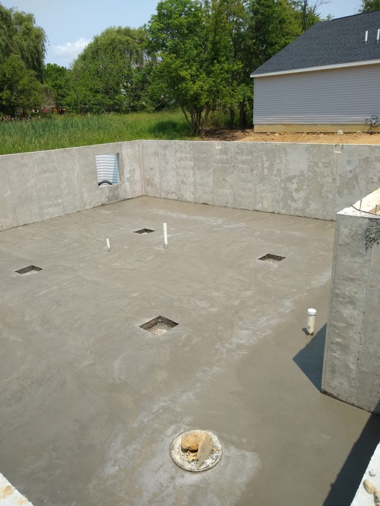 May 31 – Floors Poured